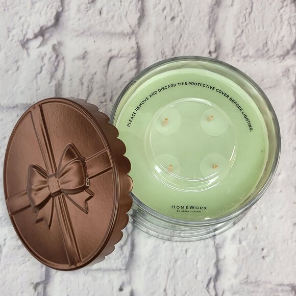 HomeWorx By Harry Slatkin Chocolate Mint Truffle Cake Scented Candle 18oz Rare - Picture 2 of 4